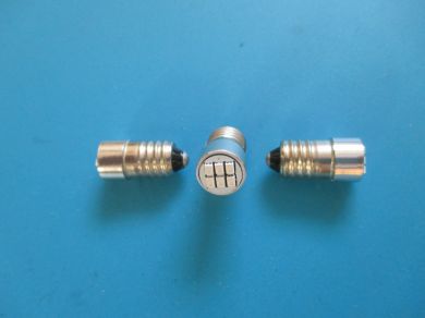 Dimmable BA9ES/987 LED dash lighting bulbs x 8 warm white Neg