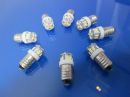 BA9ES (987) Warm white set of 8 dash bulbs Pos Earth